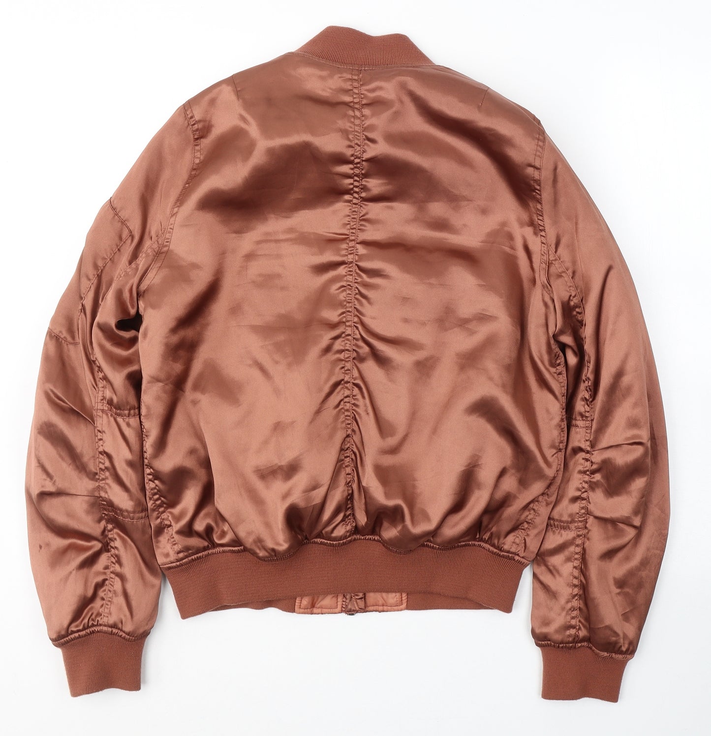 Topshop Womens Brown   Jacket Coat Size 10  Zip