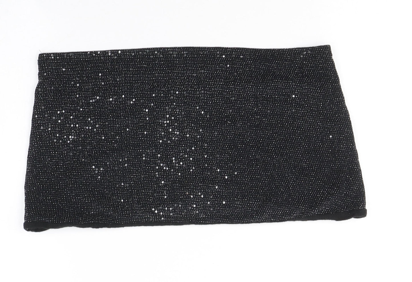New Look Womens Black  Polyester Cropped Blouse Size 18 Off the Shoulder