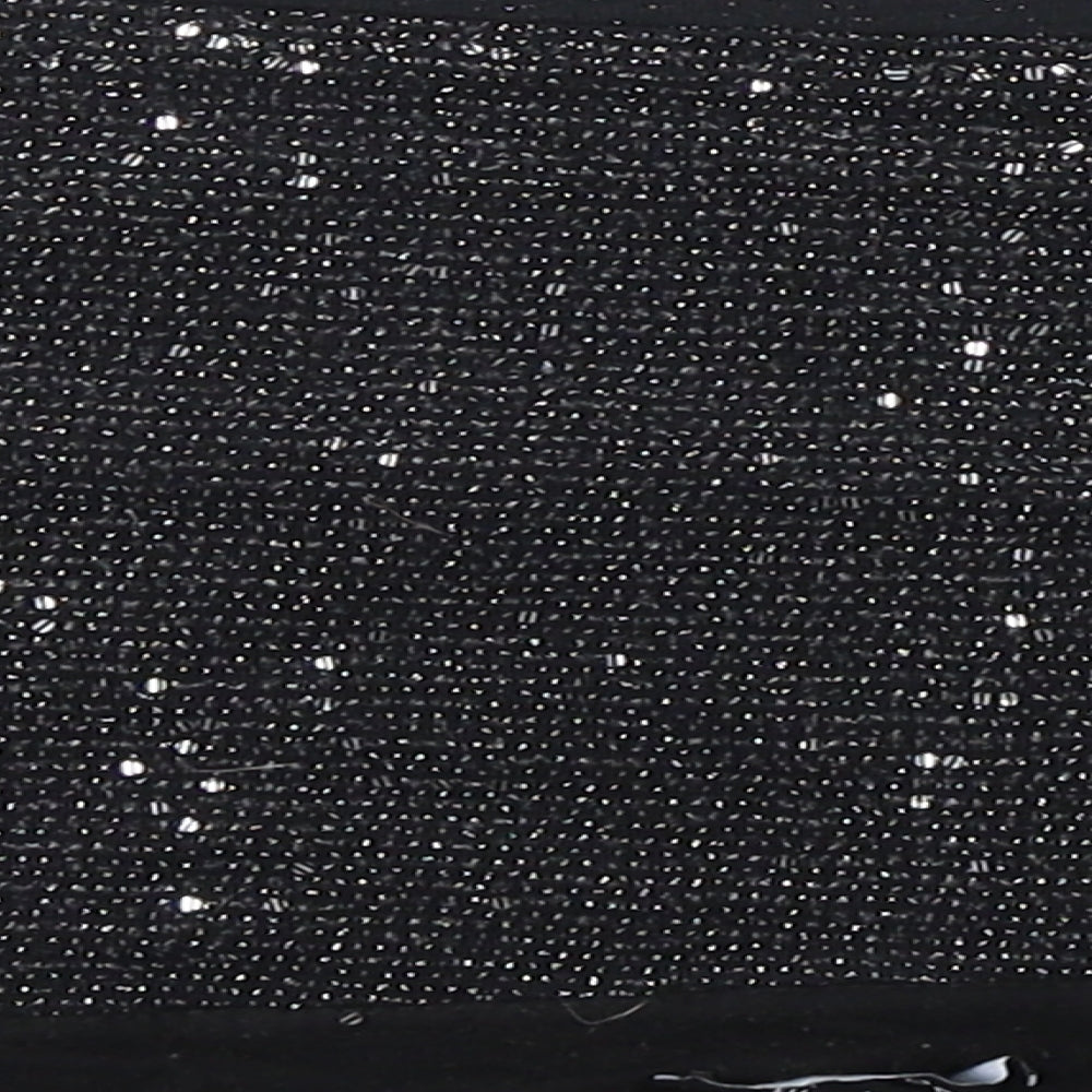 New Look Womens Black  Polyester Cropped Blouse Size 18 Off the Shoulder
