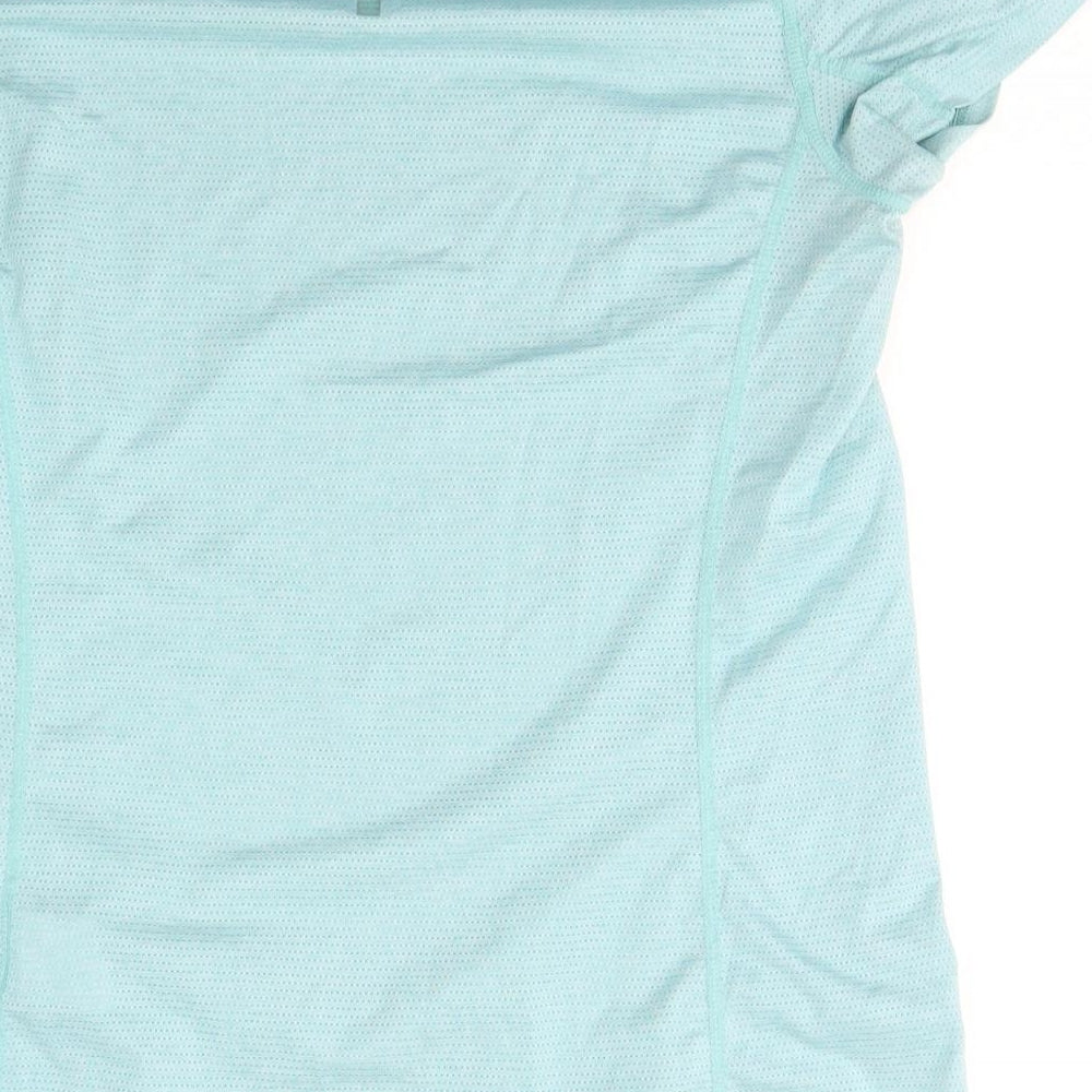 H&M Womens Blue  Polyester Basic T-Shirt Size M Round Neck Pullover