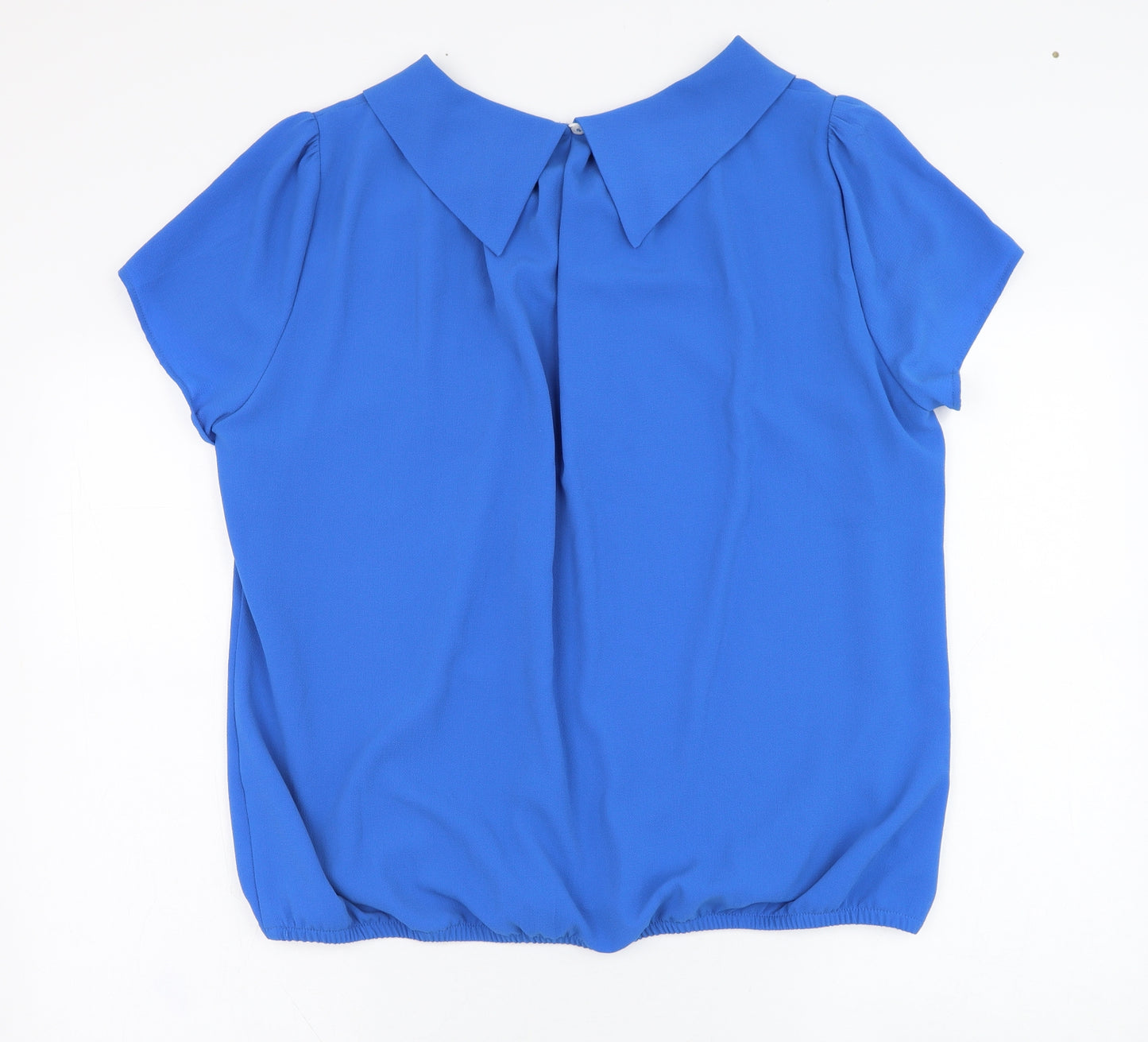 Gerard Womens Blue  Polyester Basic Blouse Size 18 Round Neck