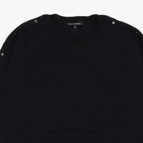 NEXT Womens Black Round Neck  Viscose Pullover Jumper Size M