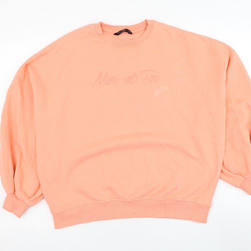 F&F Womens Pink  Cotton Pullover Sweatshirt Size 8  Pullover - Moi et Toi