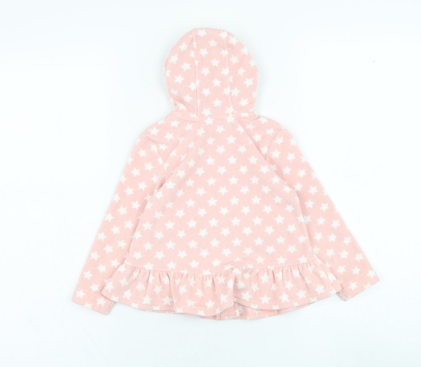 George Girls Pink  Polyester Full Zip Jumper Size 18-24 Months  Zip - Star