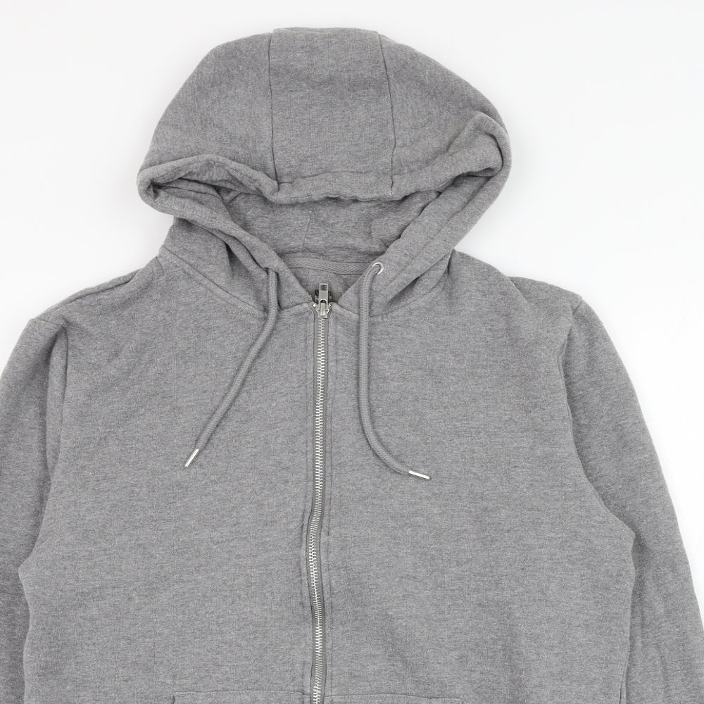 Primark Mens Grey  Cotton Full Zip Hoodie Size M