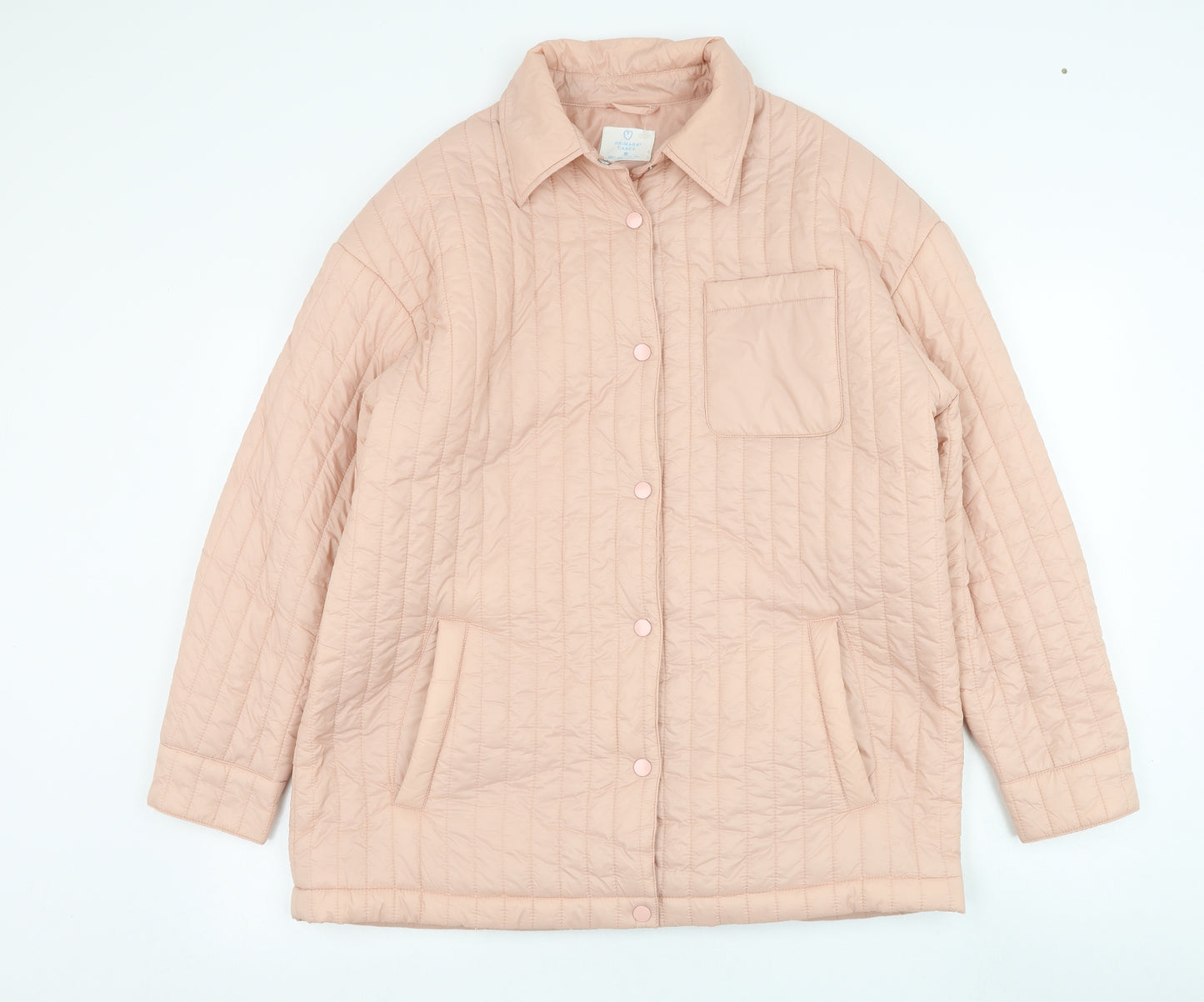 Primark Womens Pink   Puffer Jacket Coat Size 10  Zip
