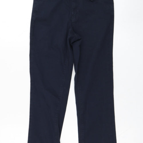 Cache Cache Womens Blue  Polyester Cropped Jeans Size 24 in L22 in Regular Zip