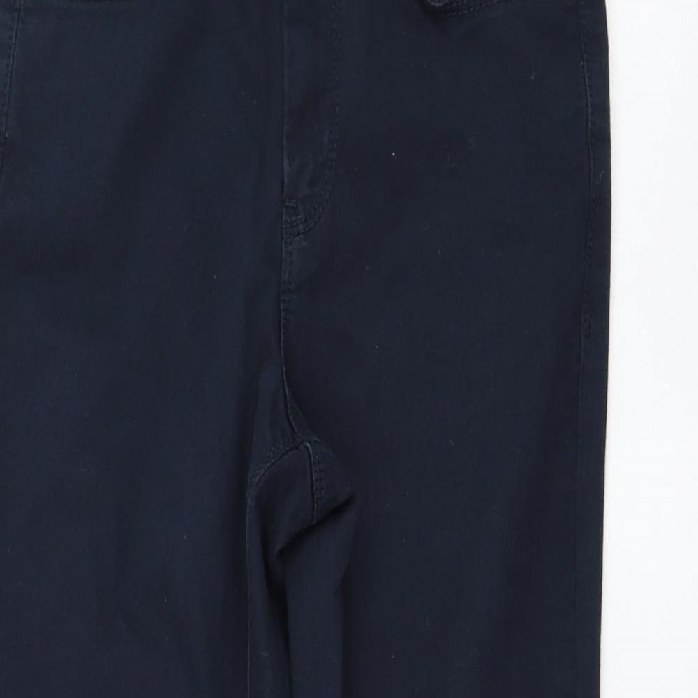 Cache Cache Womens Blue  Polyester Cropped Jeans Size 24 in L22 in Regular Zip