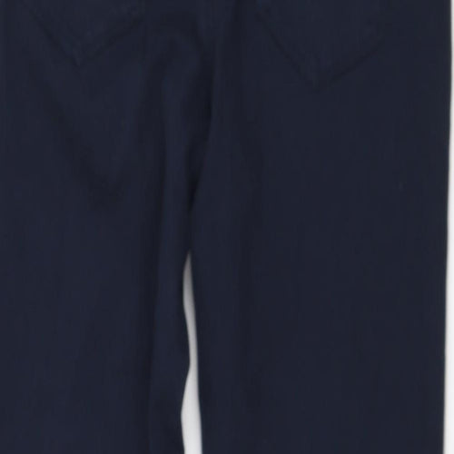 Cache Cache Womens Blue  Polyester Cropped Jeans Size 24 in L22 in Regular Zip