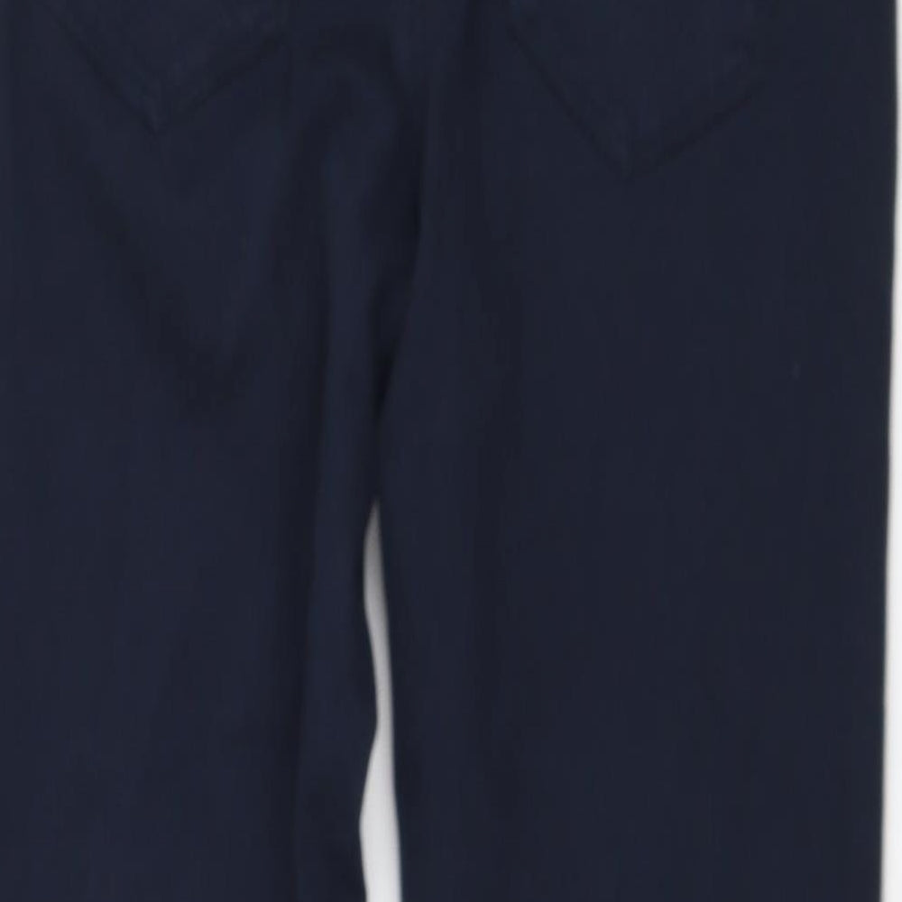 Cache Cache Womens Blue  Polyester Cropped Jeans Size 24 in L22 in Regular Zip