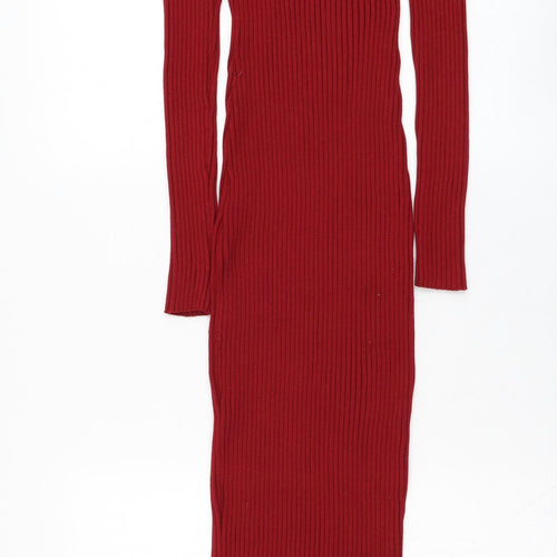 Enzoria Womens   Viscose Pencil Dress  One Size  V-Neck Pullover