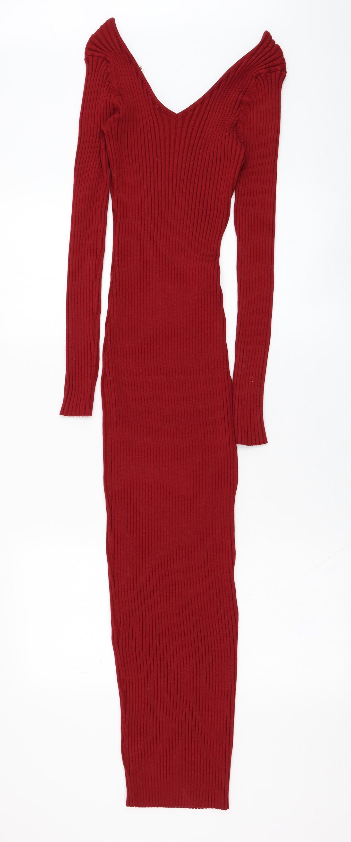 Enzoria Womens   Viscose Pencil Dress  One Size  V-Neck Pullover