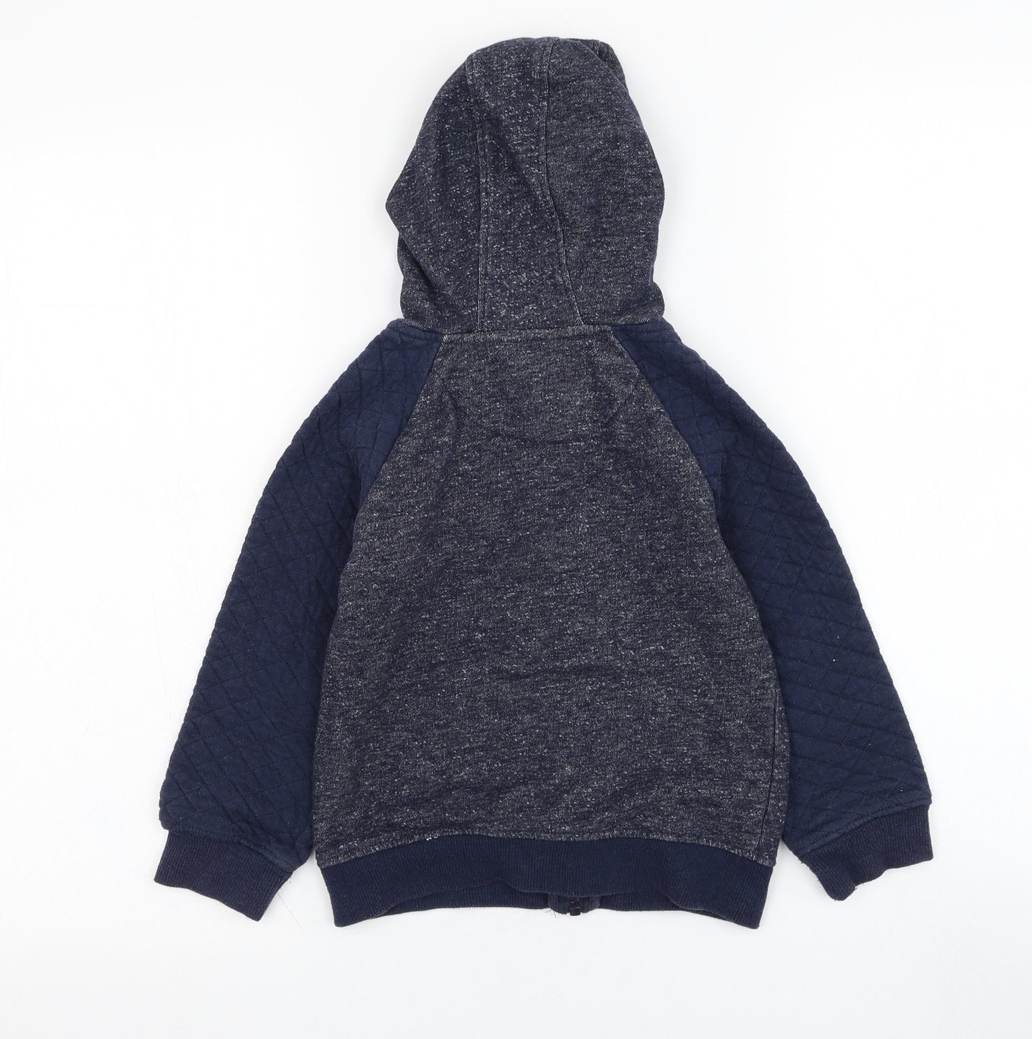Primark Boys Blue  Polyester Full Zip Hoodie Size 6-7 Years  Zip