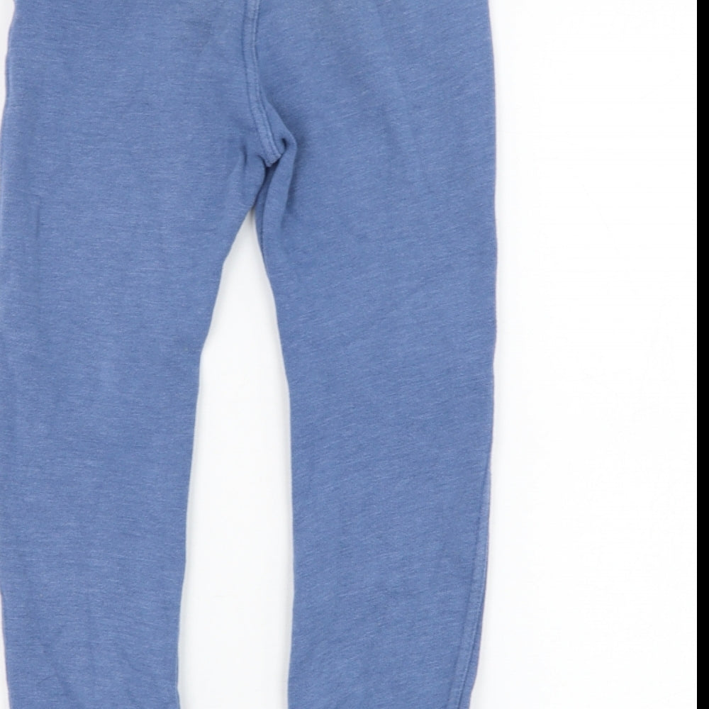 F&F Boys Blue  Cotton Jogger Trousers Size 6-7 Years  Regular Pullover