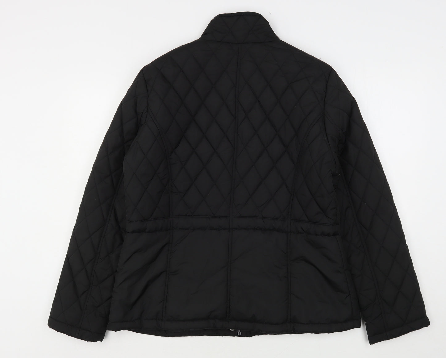 George Womens Black   Quilted Jacket Size 16