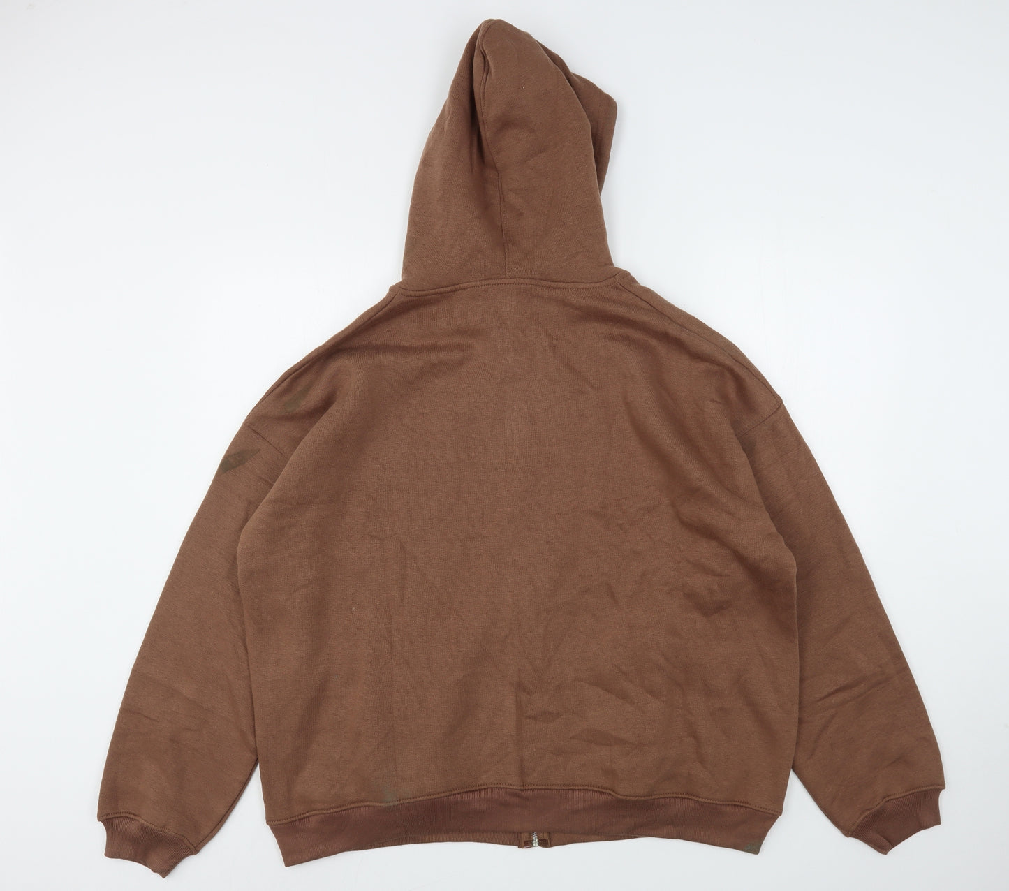 Daisy Street Womens Brown  Polyester Full Zip Hoodie Size 14