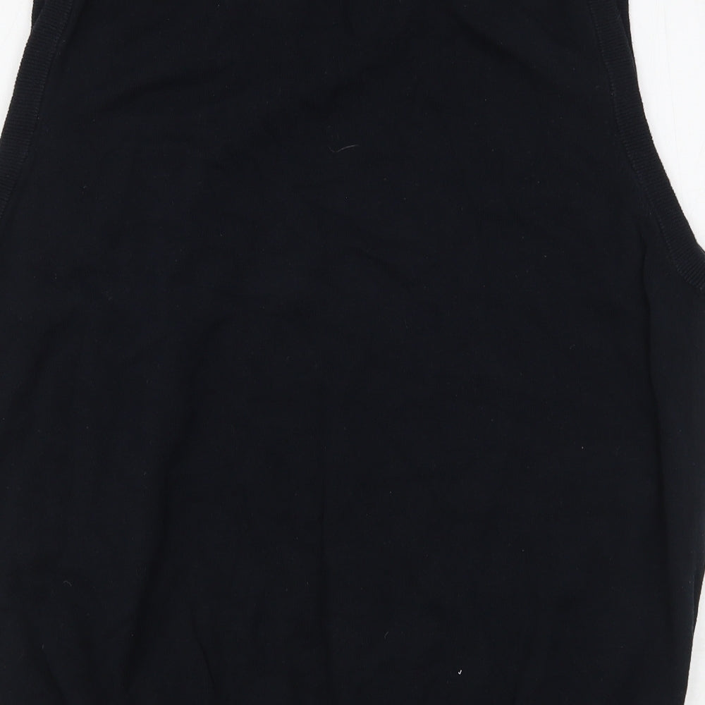 Champs Mens Blue V-Neck  Cotton Vest Jumper Size L