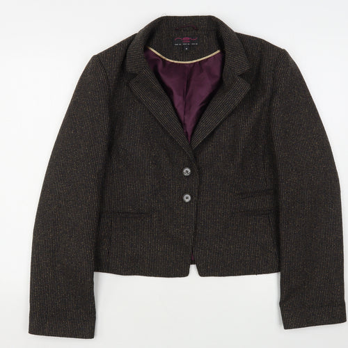 New Look Womens Brown  Polyester Jacket Sport Coat Size 18