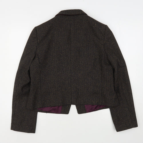 New Look Womens Brown  Polyester Jacket Sport Coat Size 18