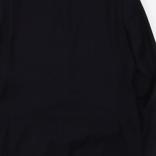 Skopes Mens Black Striped Polyester Jacket Suit Jacket Size 42