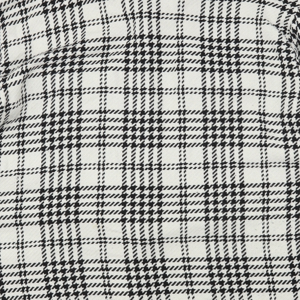 Primark Womens Multicoloured Houndstooth Cotton Shirt Dress  Size 18  Collared