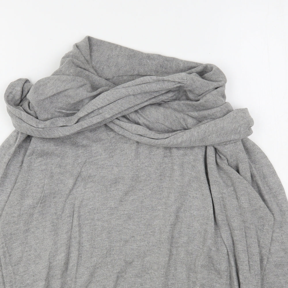 Lakeland Womens Grey Roll Neck  Viscose Pullover Jumper Size 14