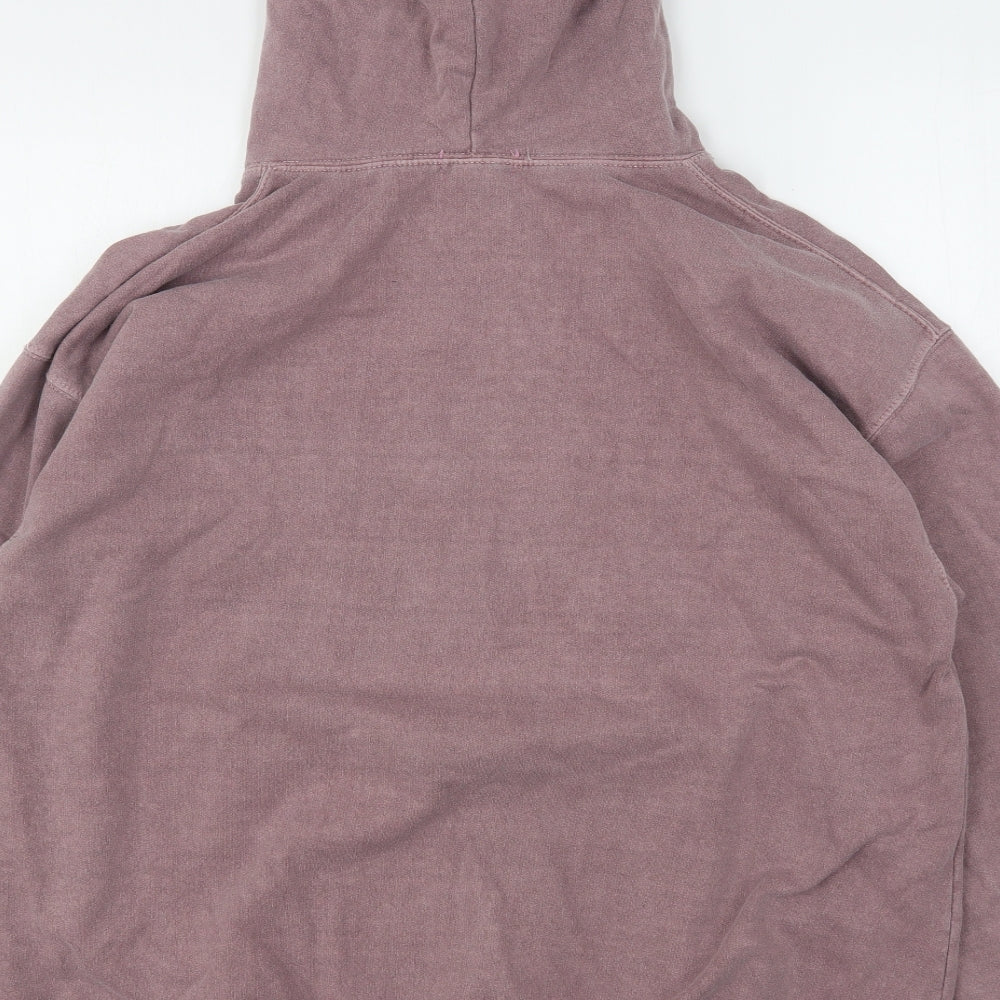 Topshop Womens Purple  Cotton Pullover Hoodie Size 16