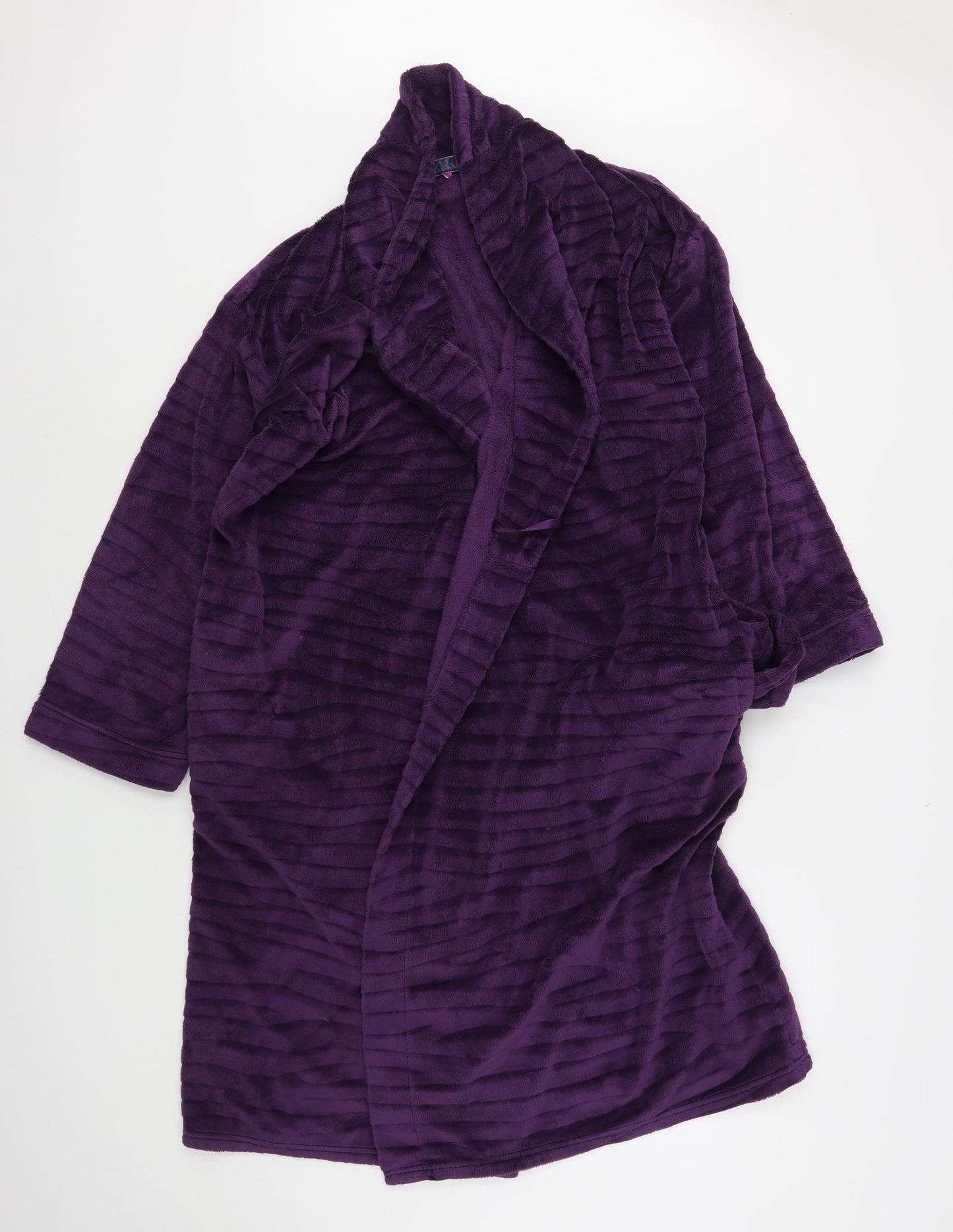 Per Una  Womens Purple Animal Print Polyester Kimono Gown Size 12  Tie