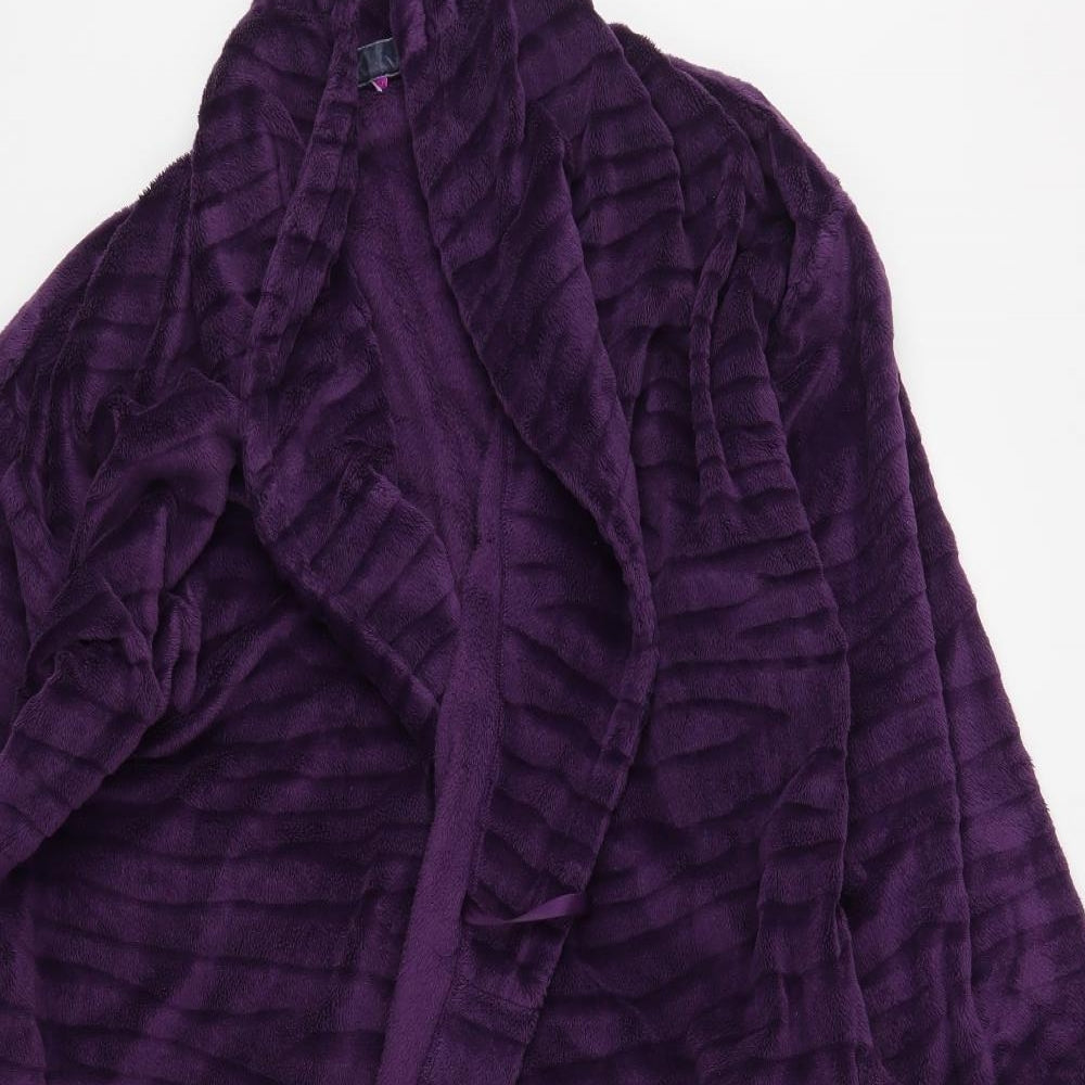 Per Una  Womens Purple Animal Print Polyester Kimono Gown Size 12  Tie