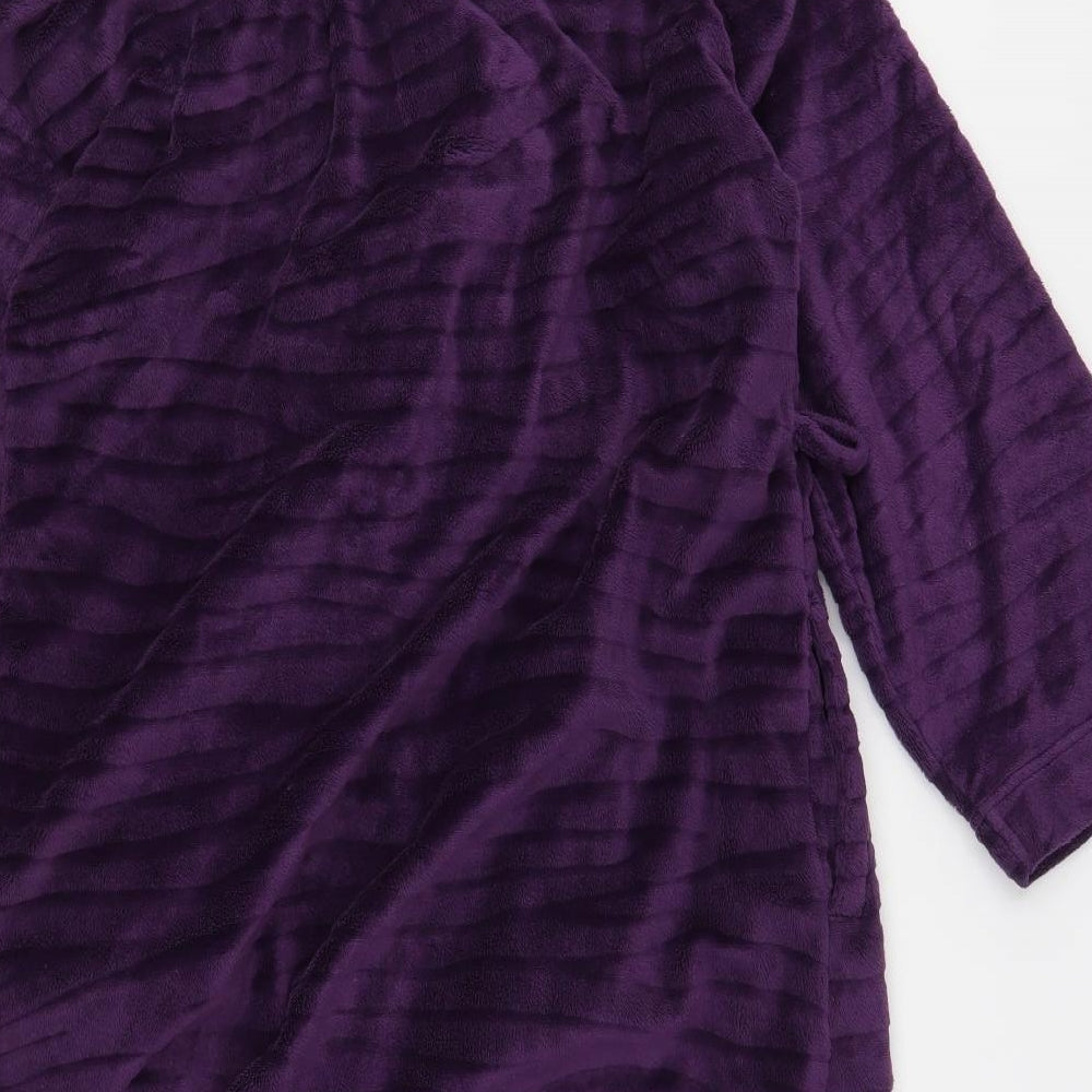 Per Una  Womens Purple Animal Print Polyester Kimono Gown Size 12  Tie