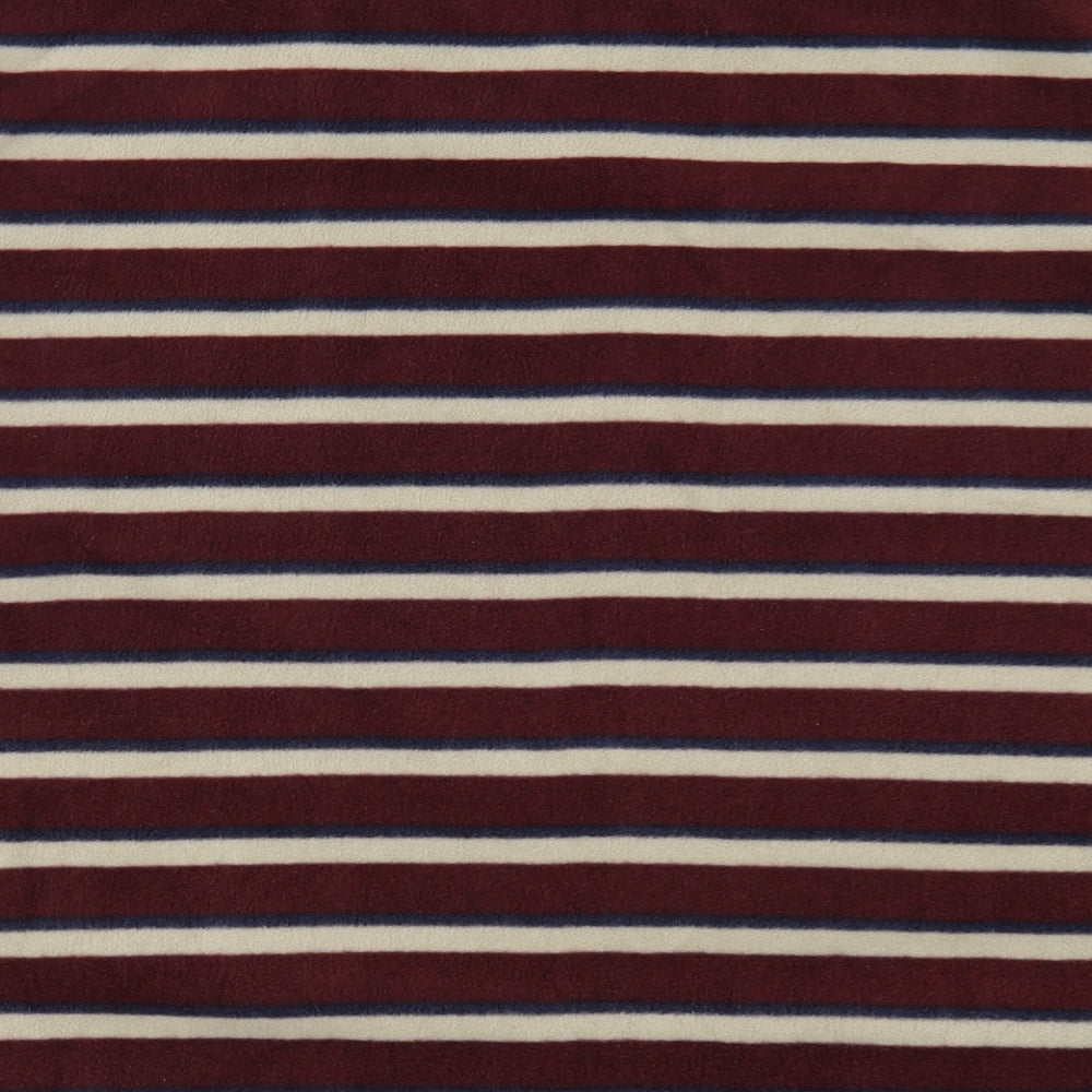 Atlas  Mens Multicoloured Striped Polyester  T-Shirt Size 3XL V-Neck