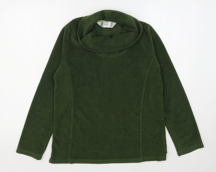 Tigi Womens Green  Polyester Pullover Sweatshirt Size 10