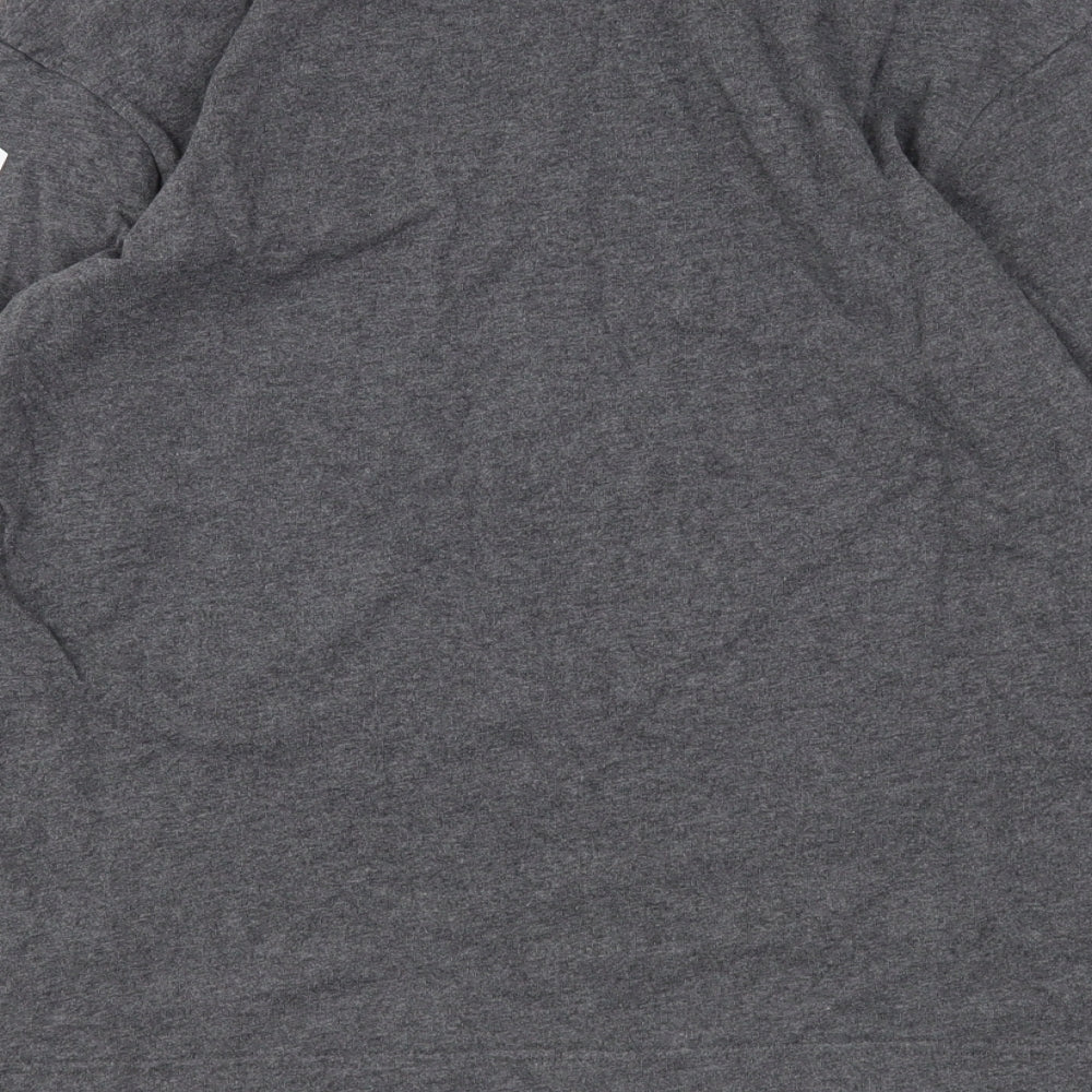 Nike Mens Grey  Cotton  T-Shirt Size S Round Neck