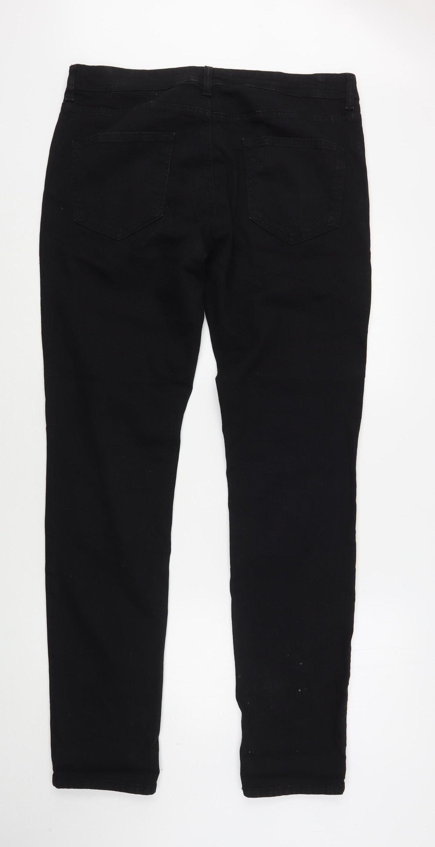 Denim Co Mens Black  Cotton Skinny Jeans Size 36 L34 in Regular