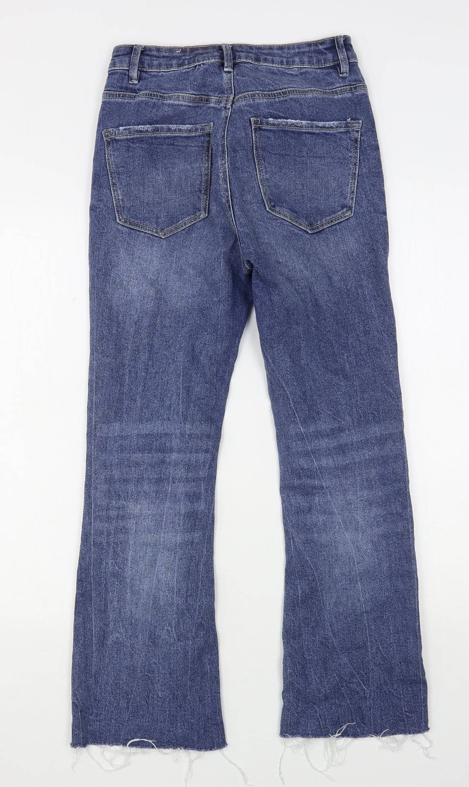 STR Womens Blue  Cotton Bootcut Jeans Size 8 L27 in Regular