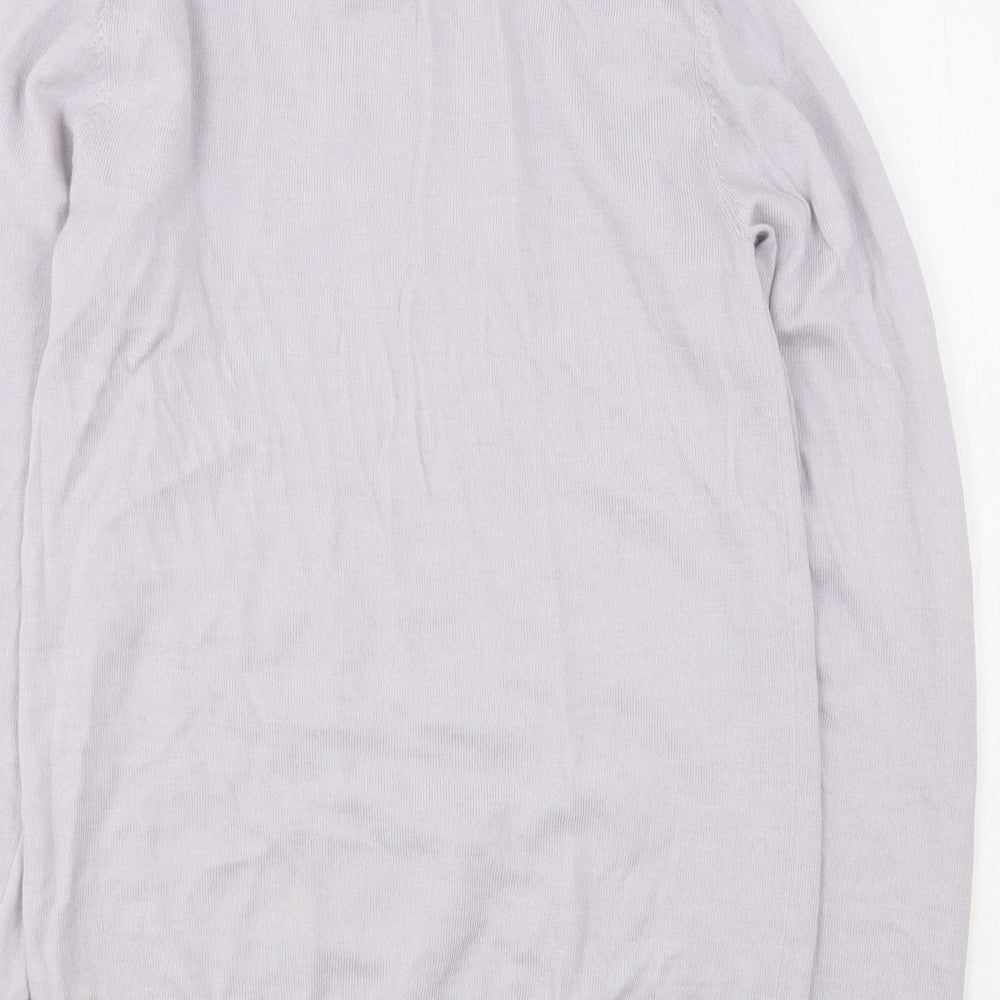 ASOS Mens Grey Round Neck  Wool Pullover Jumper Size M