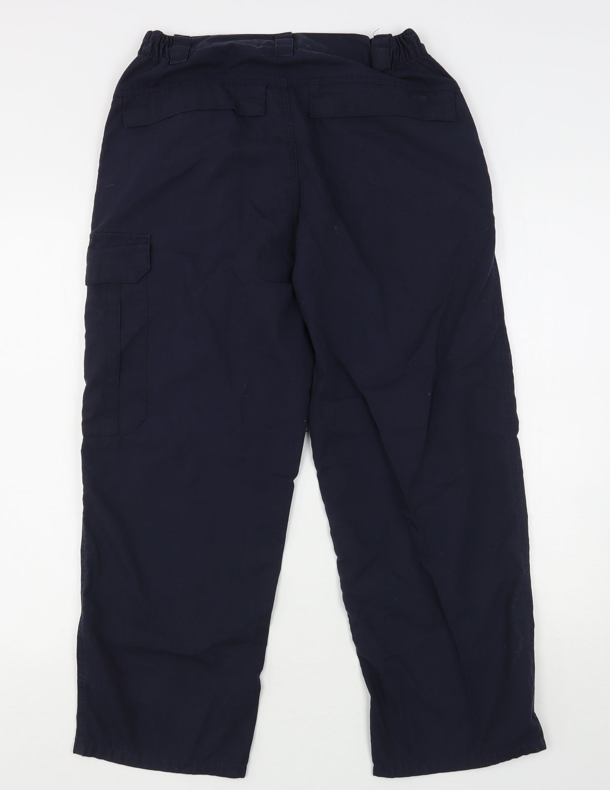 David Luke Mens Blue  Polyester Cargo Trousers Size 30 L26 in Regular