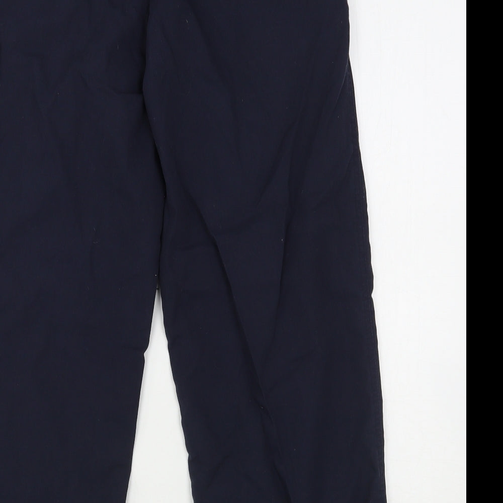 David Luke Mens Blue  Polyester Cargo Trousers Size 30 L26 in Regular