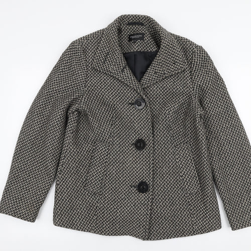 Debenhams Womens Beige   Overcoat Coat Size 14  Button