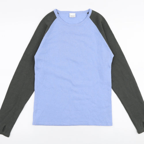 Orane Sports Womens Blue Round Neck  Polyester Pullover Jumper Size 8