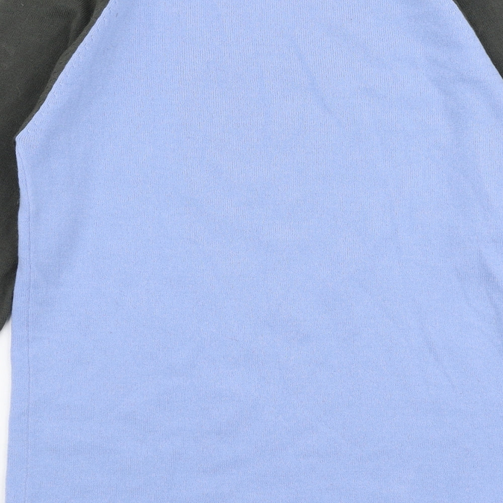 Orane Sports Womens Blue Round Neck  Polyester Pullover Jumper Size 8