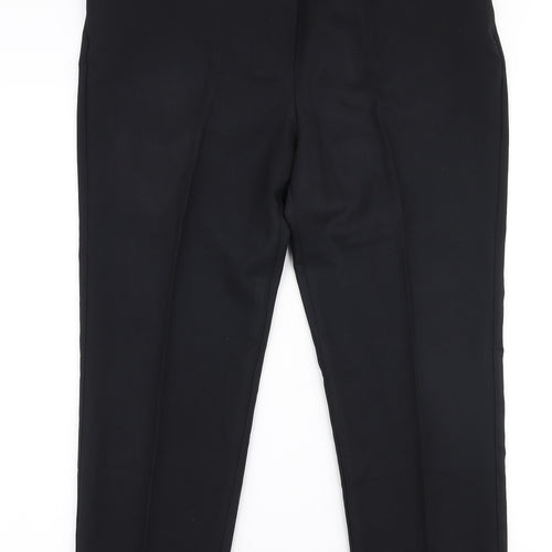 Bonmarche Womens Beige  Polyester Trousers  Size 14 L25 in Regular Zip