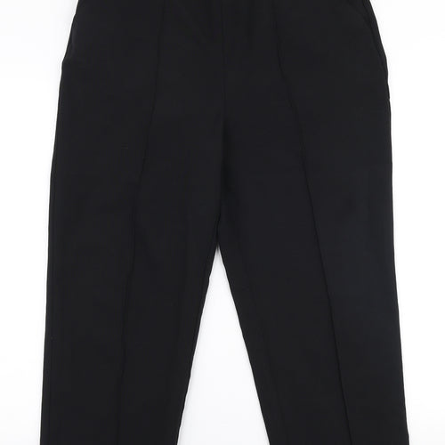 Isle Essentials Womens Black  Polyester Trousers  Size 16 L24 in Regular