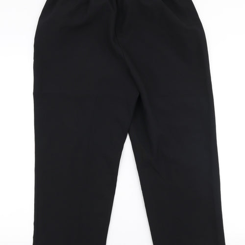 Isle Essentials Womens Black  Polyester Trousers  Size 16 L24 in Regular