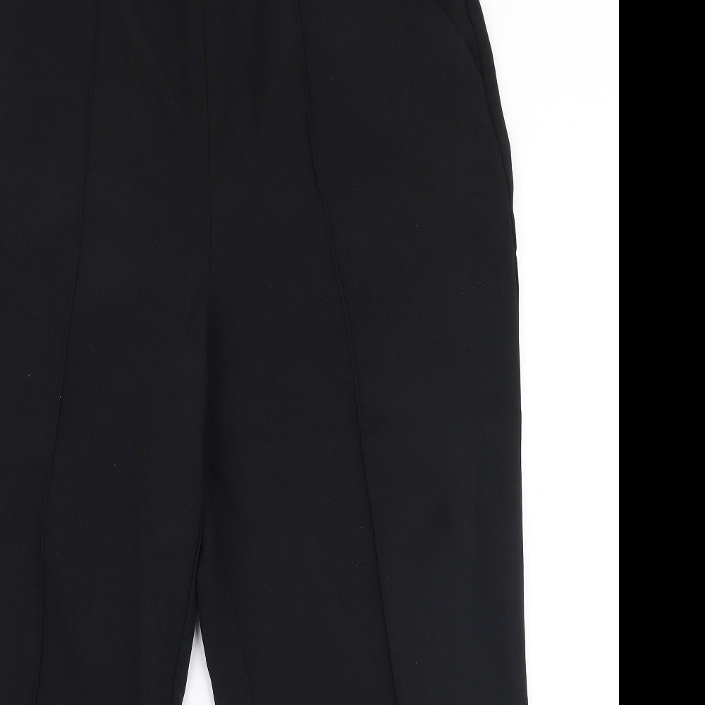 Isle Essentials Womens Black  Polyester Trousers  Size 16 L24 in Regular