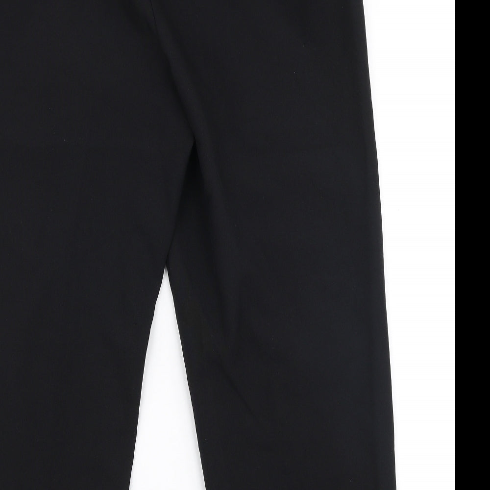 Isle Essentials Womens Black  Polyester Trousers  Size 16 L24 in Regular