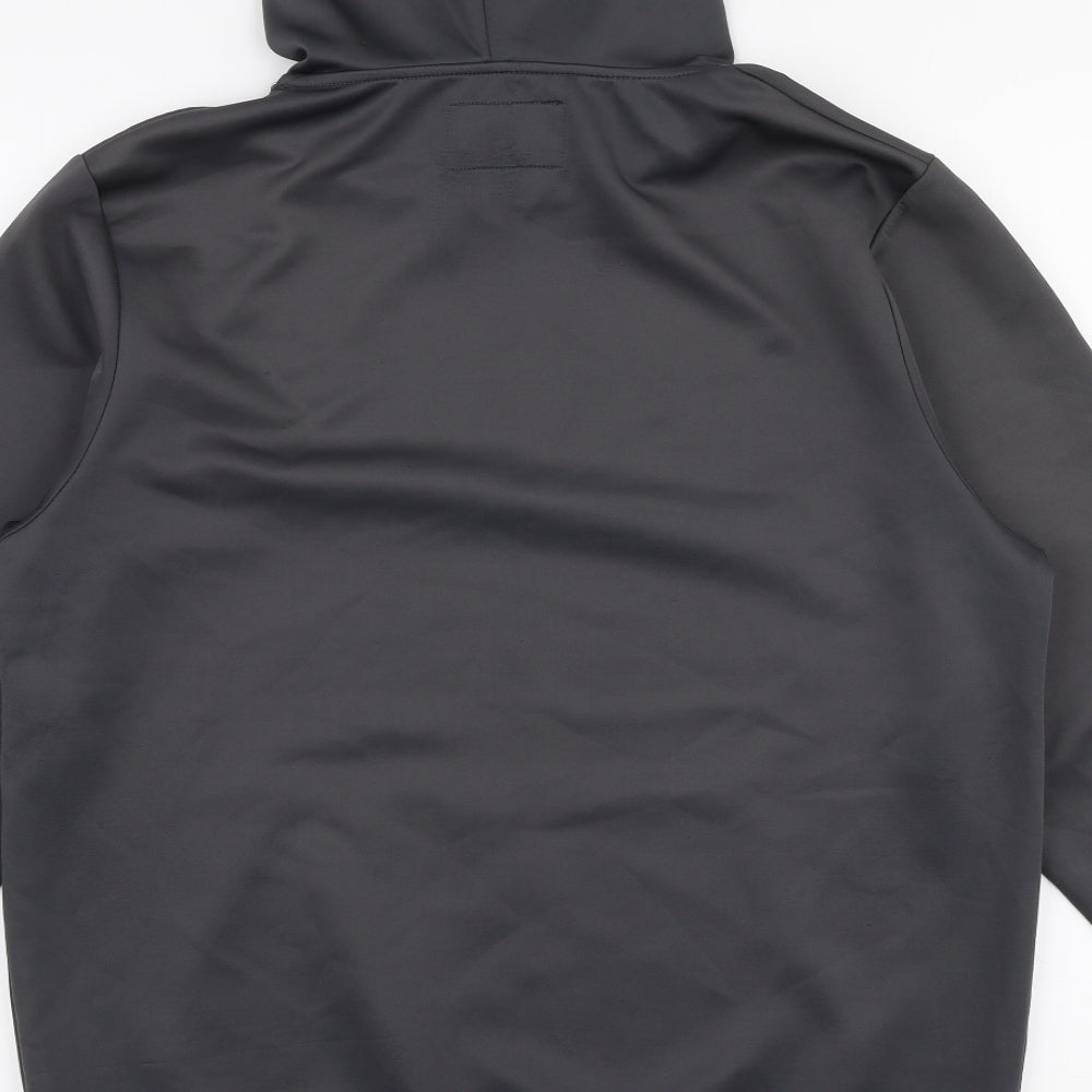 SikSilk Mens Grey  Polyester Pullover Hoodie Size XS