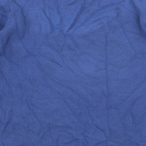 Anna Rose Womens Blue Round Neck  Polyester Pullover Jumper Size L