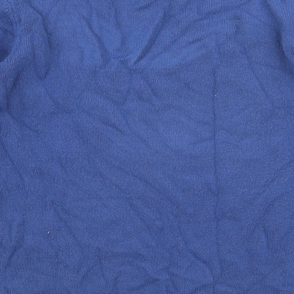 Anna Rose Womens Blue Round Neck  Polyester Pullover Jumper Size L
