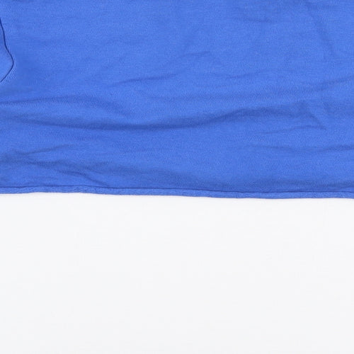 Atmosphere Womens Blue  Polyester Pullover Sweatshirt Size 10  Pullover - Distressed arms